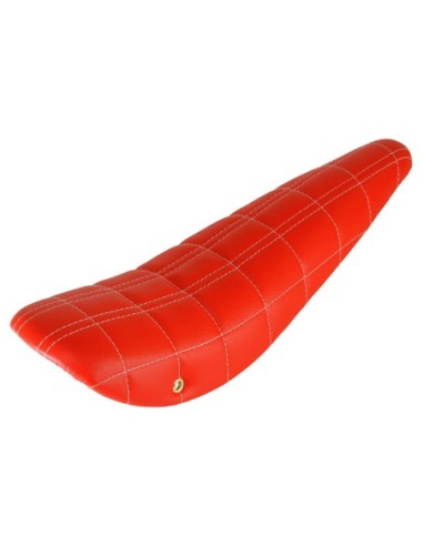 20 2/line Stitched Banana Saddle Vinyl All Red...